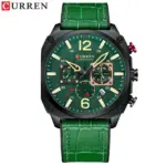 CURREN 8398 Watch For Men - Black Green
