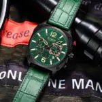 CURREN 8398 Watch For Men - Black Green - Image 3