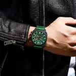 CURREN 8398 Watch For Men - Black Green - Image 4