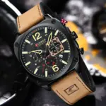 CURREN 8398 Watch For Men - Black Yello - Image 3
