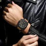 CURREN 8398 Watch For Men - Black Yello - Image 4