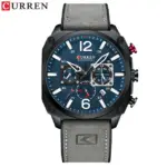 CURREN 8398 Watch For Men - Blue Gray