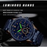 CURREN 8399 Watch For Men - Rose Blue - Image 2