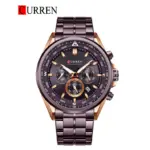 CURREN 8399 Watch For Men - Rose Coffee