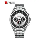 CURREN 8399 Watch For Men - Silver Black