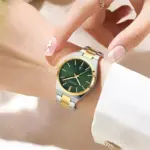 Curren 8439 Watch For Women - Gold Green - Image 3