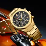 CURREN 8440 Watch For Men - Golden Black - Image 4