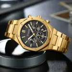 CURREN 8440 Watch For Men - Golden Black - Image 5