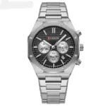 CURREN 8440 Watch For Men - Silver Black
