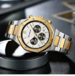 CURREN 8440 Watch For Men - Silver Gold White - Image 2