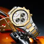 CURREN 8440 Watch For Men - Silver Gold White - Image 3