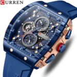 CURREN 8442 Multi-function Chronograph Men Watch- Blue