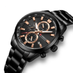 CURREN 8445 Watch For Men - Rose Black - Image 2