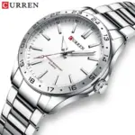 CURREN 8452 Watch For Men - Full Silver - Image 2