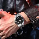 CURREN 8452 Watch For Men - Silver Black - Image 2