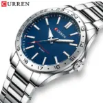 CURREN 8452 Watch For Men - Silver Blue - Image 3