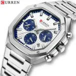 CURREN 8459 Men's Watch - Silver White - Image 2