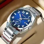 CURREN 8472 Watch For Men - Silver Blue - Image 2