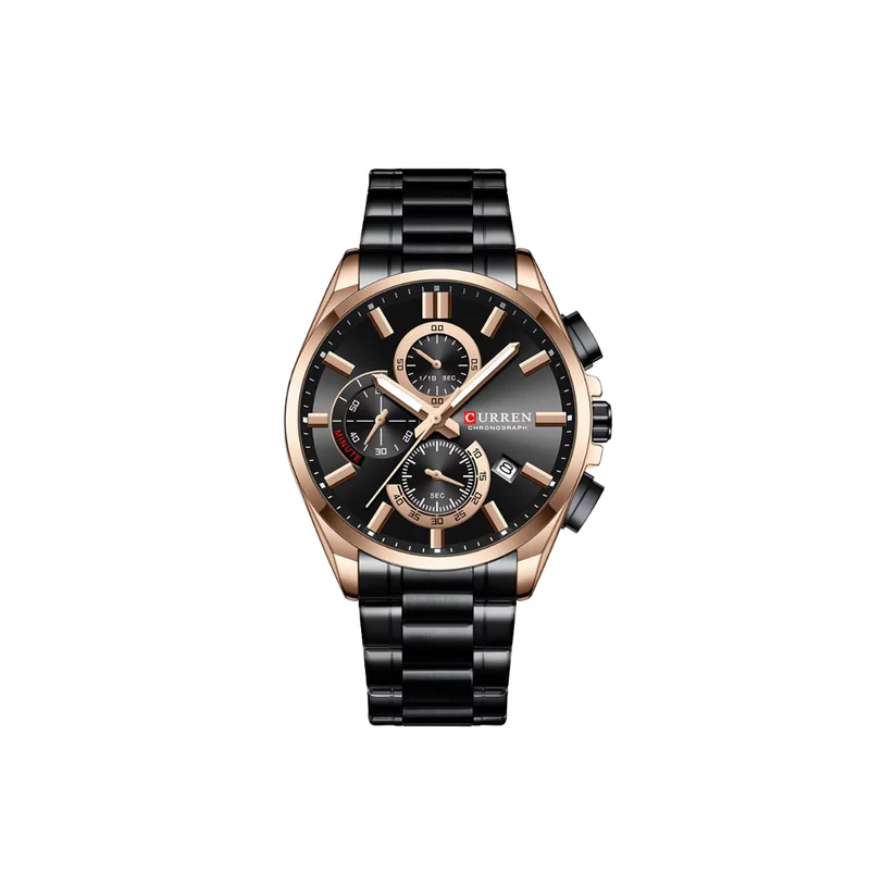 CURREN-8475-Watch-For-Men-Rose-Black.webp CURREN 8475 Watch For Men - Rose Black - Image 1