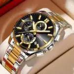 CURREN 8475 Watch For Men - Silver Gold Black - Image 2