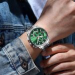 CURREN 8475 Watch For Men - Silver Green - Image 3