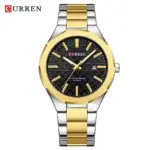 CURREN 8477 Watch For Men - Silver Gold Black