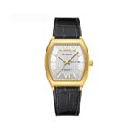CURREN 8478 Leather Watch For Men - Black Gold