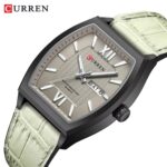 CURREN 8478 Leather Watch For Men - Black Gray - Image 2