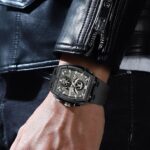 CURREN 8488 Silicone Watch For Men - Black Gray - Image 2
