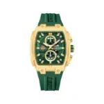CURREN 8488 Silicone Watch For Men - Gold Green