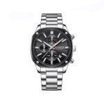 CURREN 8490 Stainless Steel Watch For Men - Silver Black