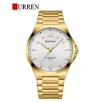 CURREN 8493 Watch For Men - Black White