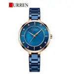 CURREN 9051 Watch For Women - Blue Rose