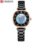 CURREN 9072 Watch For Women - Black Rose