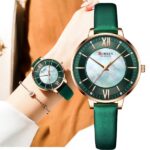 Curren 9080 Watch For Woman-Green - Image 3