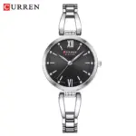 CURREN 9092 Watch For Women - Silver Black