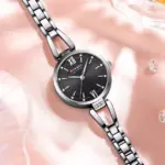 CURREN 9092 Watch For Women - Silver Black - Image 4