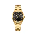CURREN 9095 Elegant Watch Watch For Women - Golden Black - Image 2