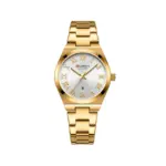 CURREN 9095 Elegant Watch Watch For Women - Golden White - Image 4