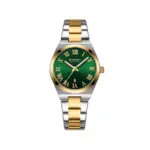 CURREN 9095 Elegant Watch Watch For Women - Silver Golden Green - Image 6