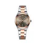 CURREN 9095 Elegant Watch Watch For Women - Silver Golden Gray - Image 2