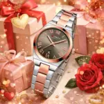CURREN 9095 Elegant Watch Watch For Women - Silver Golden Gray
