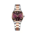 CURREN 9095 Elegant Watch Watch For Women - Rose Gold Red - Image 5