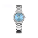 CURREN 9100 Watch For Men-Silver Sky Blue