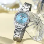 CURREN 9100 Watch For Men-Silver Sky Blue - Image 3
