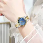 CURREN 9103 Watch For Women-Silver Gold & Blue - Image 2