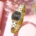 Curren 9112 Watch For Woman-Golden Black - Image 2