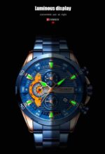 Curren 8402 Original Watch for Men –Rose Gold and Blue - Image 4