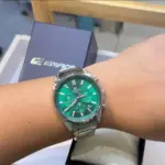 Casio Edifice Green Dial Chronograph Men's Watch  EFV-650D-3AVUDF - Image 3