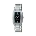 Casio-LTP-1165N-1CDF Watch For Woman - Silver Black